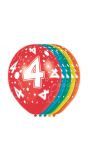 Feestelijke verjaardag ballonnen 4 jaar