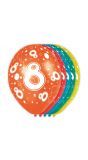 Feestelijke verjaardag ballonnen 8 jaar