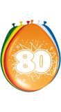 Feestelijke verjaardag ballonnen 80 jaar