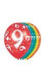 Feestelijke verjaardag ballonnen 9 jaar