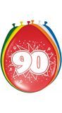 Feestelijke verjaardag ballonnen 90 jaar