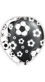 Feestelijke voetbal ballonnen 8 stuks