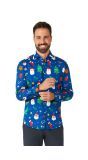 Festivity Blue shirt Heren Opposuits