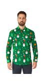 Festivity Green shirt Heren Opposuits