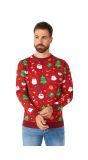 Festivity Red Sweater Heren Opposuits