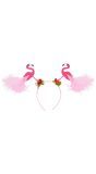 Flamingo haarband Hawaii glitter