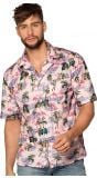 Flamingo Hawaii shirt heren