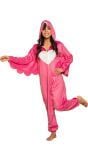 Flamingo onesie pluche roze