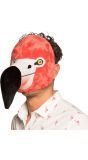 Flamingo party pluche gezichtsmasker
