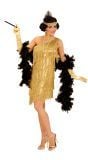 Flapper jurk goud