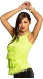 Flapper topje neon groen