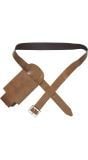 Flessen holster bruin