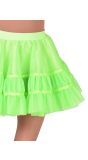Fluor groene petticoat vrouwen