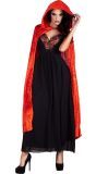 Fluwelen cape rood