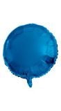 Folieballon blauw rond