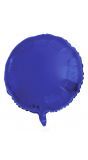 Folieballon donkerblauw rond