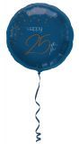 Folieballon elegant 25 jaar blue