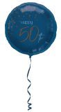 Folieballon elegant 50 jaar blue