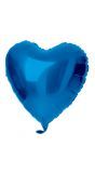 Folieballon hartvorm blauw
