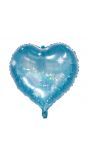 Folieballon hartvorm galatic aqua