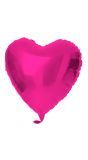 Folieballon hartvorm roze