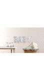 Folieballon letters baby zilver