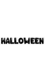 Folieballon letters halloween zwart