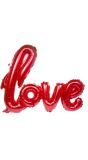 Folieballon letters love rood 70cm