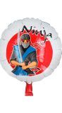 Folieballon Ninja rond 45cm