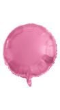 Folieballon roze metallic rond