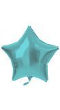 Folieballon stervorm aqua blauw