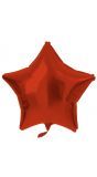 Folieballon stervorm metallic rood