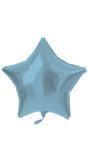 Folieballon stervorm pastel blauw