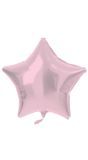 Folieballon stervorm pastel roze