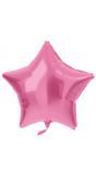 Folieballon stervorm roze metallic