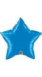 Folieballon stervorm sapphire blue