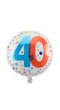 Folieballon stippen 40 jaar