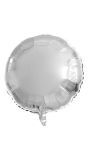 Folieballon zilver rond