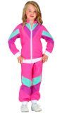 Fout 80s roze trainingspak kind