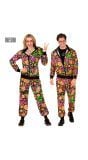 Fout trainingspak neon peace hippie