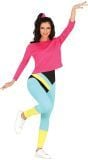 Foute fitness outfit roze dames