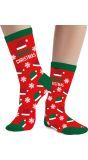 Foute kerstsokken merry christmas rood