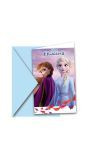 Frozen 2 kinderfeestje uitnodigingen 6 stuks