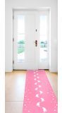 Geboorte loper baby roze 2,5 meter