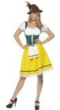 Geel dirndl jurkje