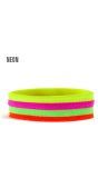 Gekleurde hoofdband 80s neon