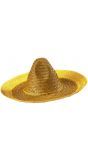 Gele mexicaanse sombrero