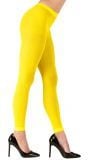 Gele neon legging One-size-volwassenen