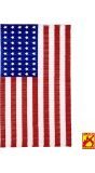 Geplooide amerikaanse vlag