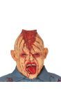 Gespleten hoofd zombie masker